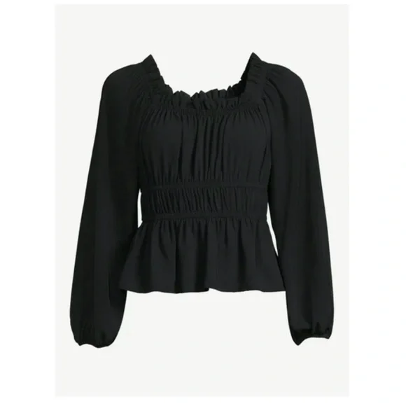NWT Sofia Vergara peplum square neck blouse - Picture 5 of 7